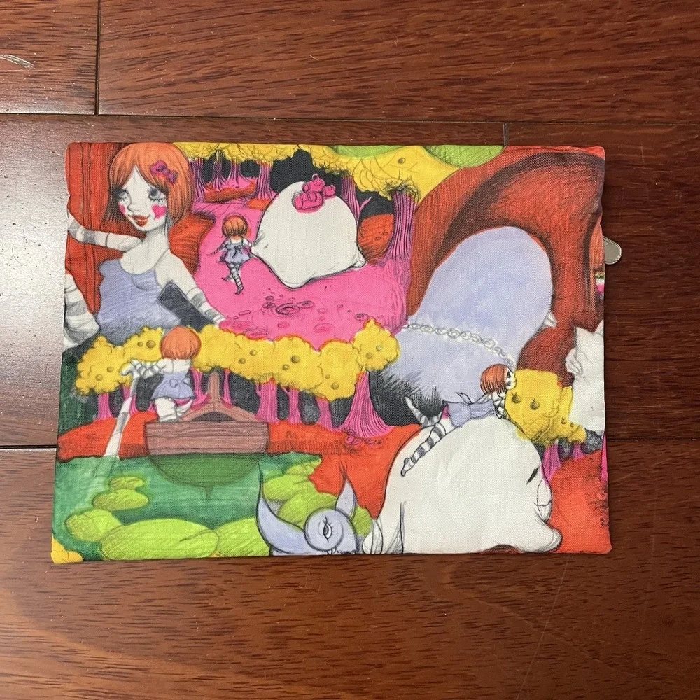 LeSportsac x Fafi Wonderland Cosmetic Pouch Makeup‎ Bag Purse Art Fafinettes B32